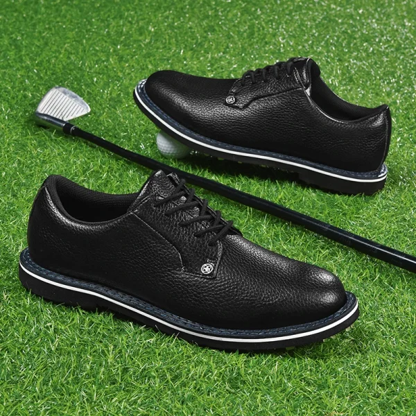 Golf Shoes For Men 2024 New White Professional Waterproof Non-slip Spikeless Outdoor Leisure Walking Training Golfer Sneakers - Image 5