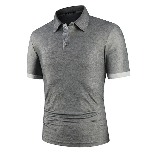 Men Polo Men Shirt Short Sleeve Polo Shirt Contrast Color Polo New Clothing Summer Streetwear Casual Fashion Men tops - Image 8
