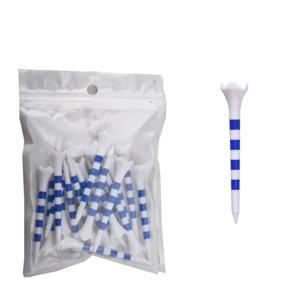 20Pcs Plastic 70/83mm Golf Tee Set with Stripe Durable Golf Ball Holder Plastic Stripes Golf Practice Tees Golf Training - Image 12