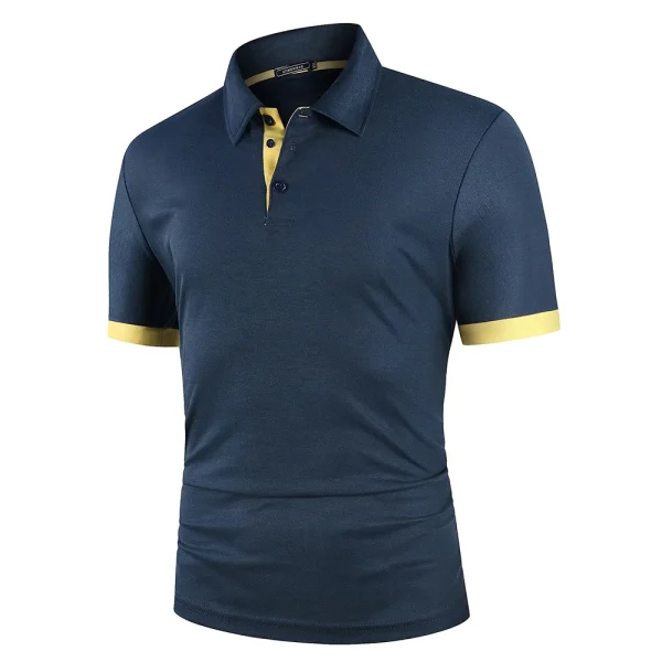 Men Polo Men Shirt Short Sleeve Polo Shirt Contrast Color Polo New Clothing Summer Streetwear Casual Fashion Men tops - Image 7
