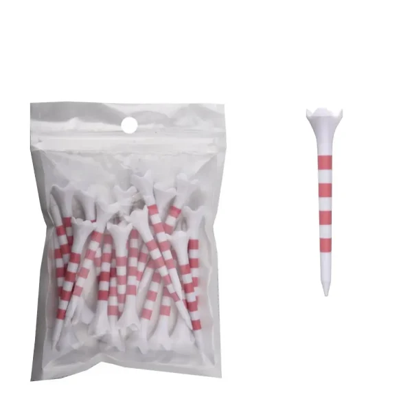 20Pcs Plastic 70/83mm Golf Tee Set with Stripe Durable Golf Ball Holder Plastic Stripes Golf Practice Tees Golf Training - Image 9