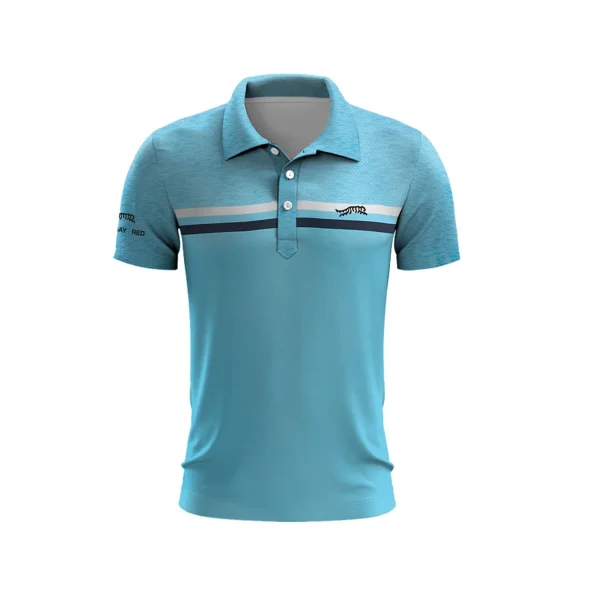 Golf Random Pattern Men's Summer Golf T-Shirt Top Quick Dry Golf Club Button Up T-Shirt Polo Shirt y2k Clothing Lapel Hot Sale - Image 3